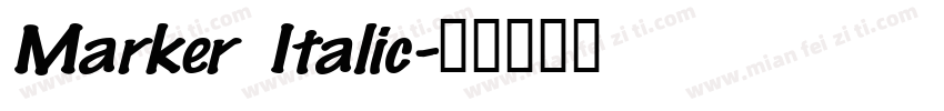 Marker Italic字体转换